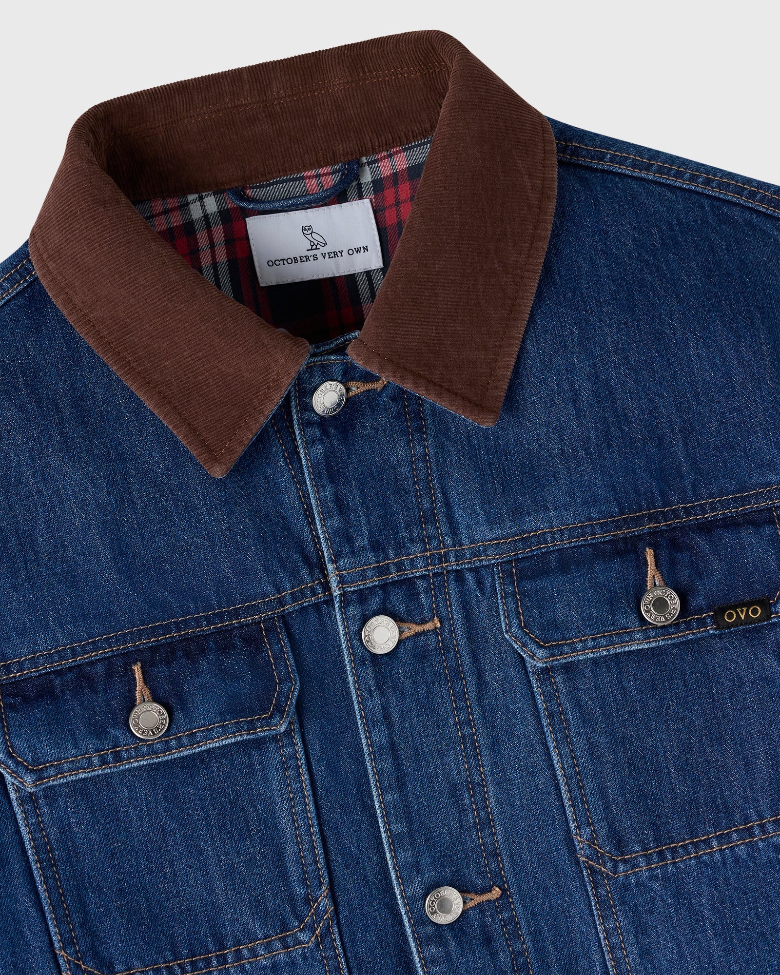 Flannel Lined Jacket - Denim IMAGE #7