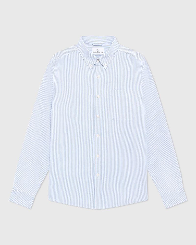 Stripe Oxford Shirt - Blue/White