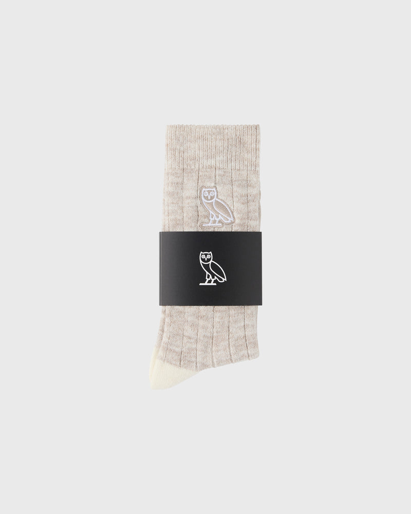 Crew Sock - Heather Cream