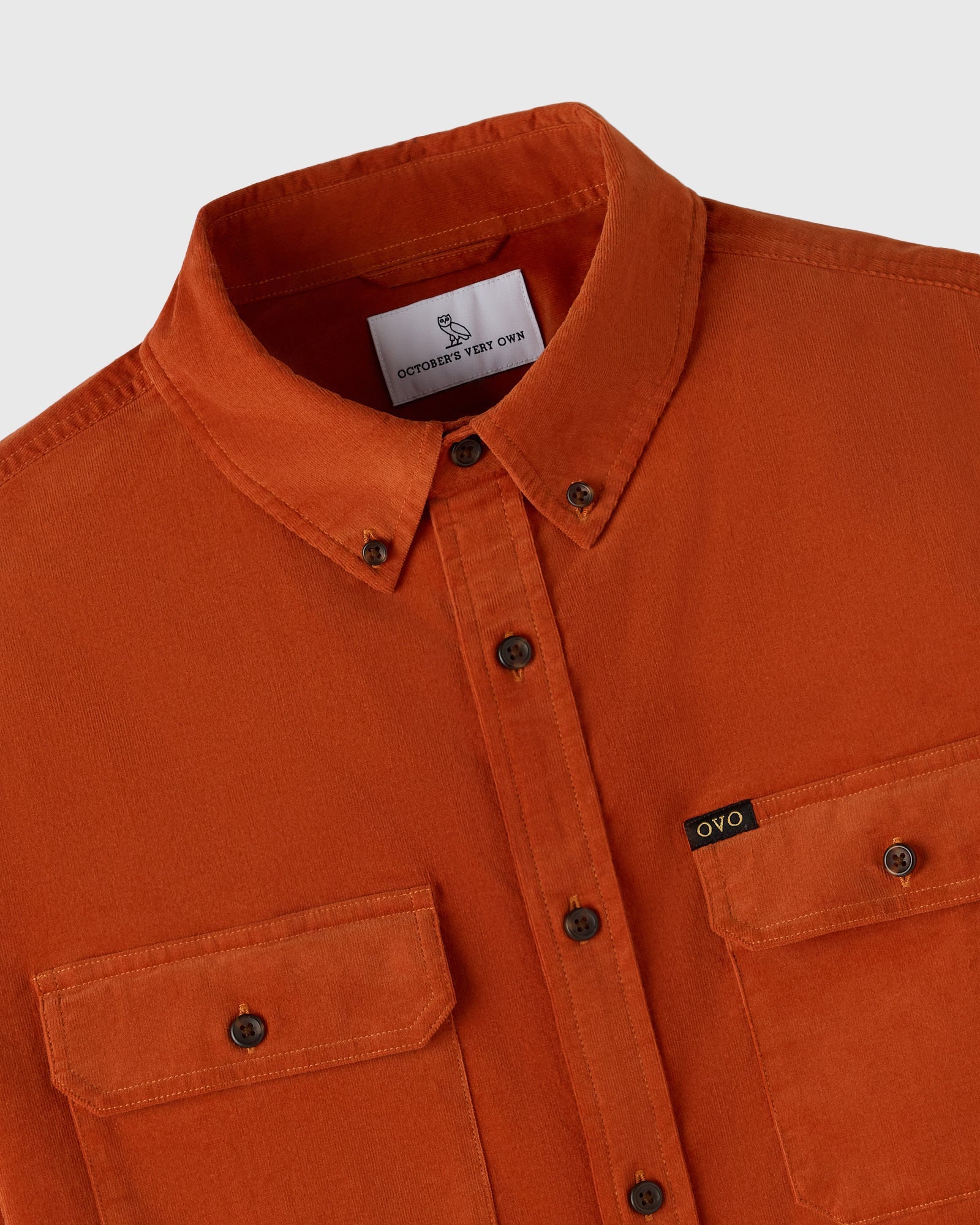 Corduroy Work Shirt - Orange IMAGE #2