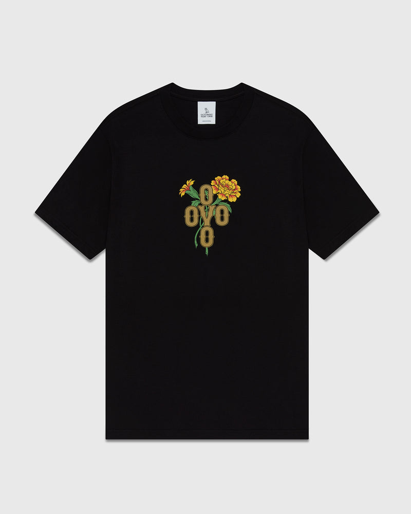 Marigold Pom Pom T-Shirt - Black