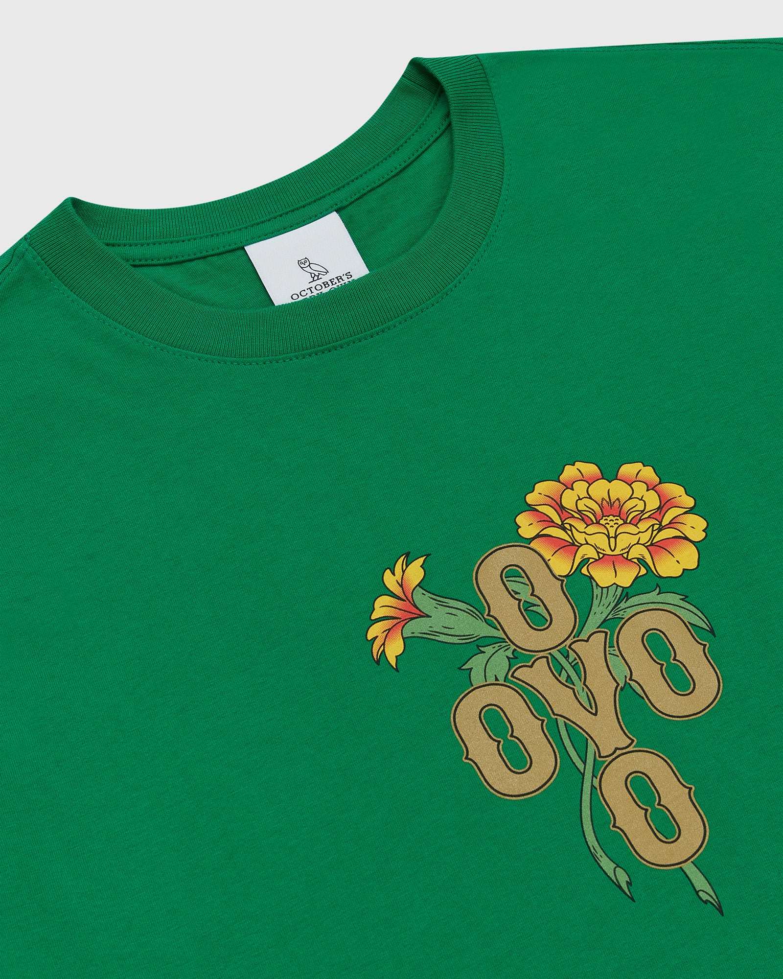 Marigold Pom Pom T-Shirt - Green IMAGE #2