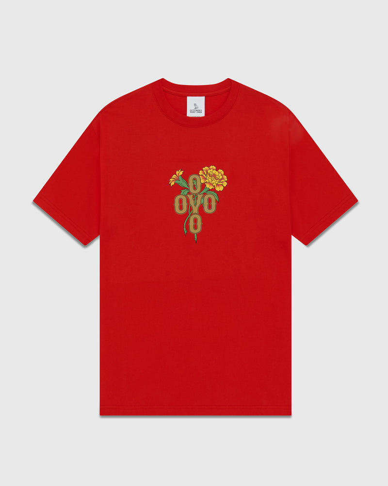 Marigold Pom Pom T-Shirt - Red