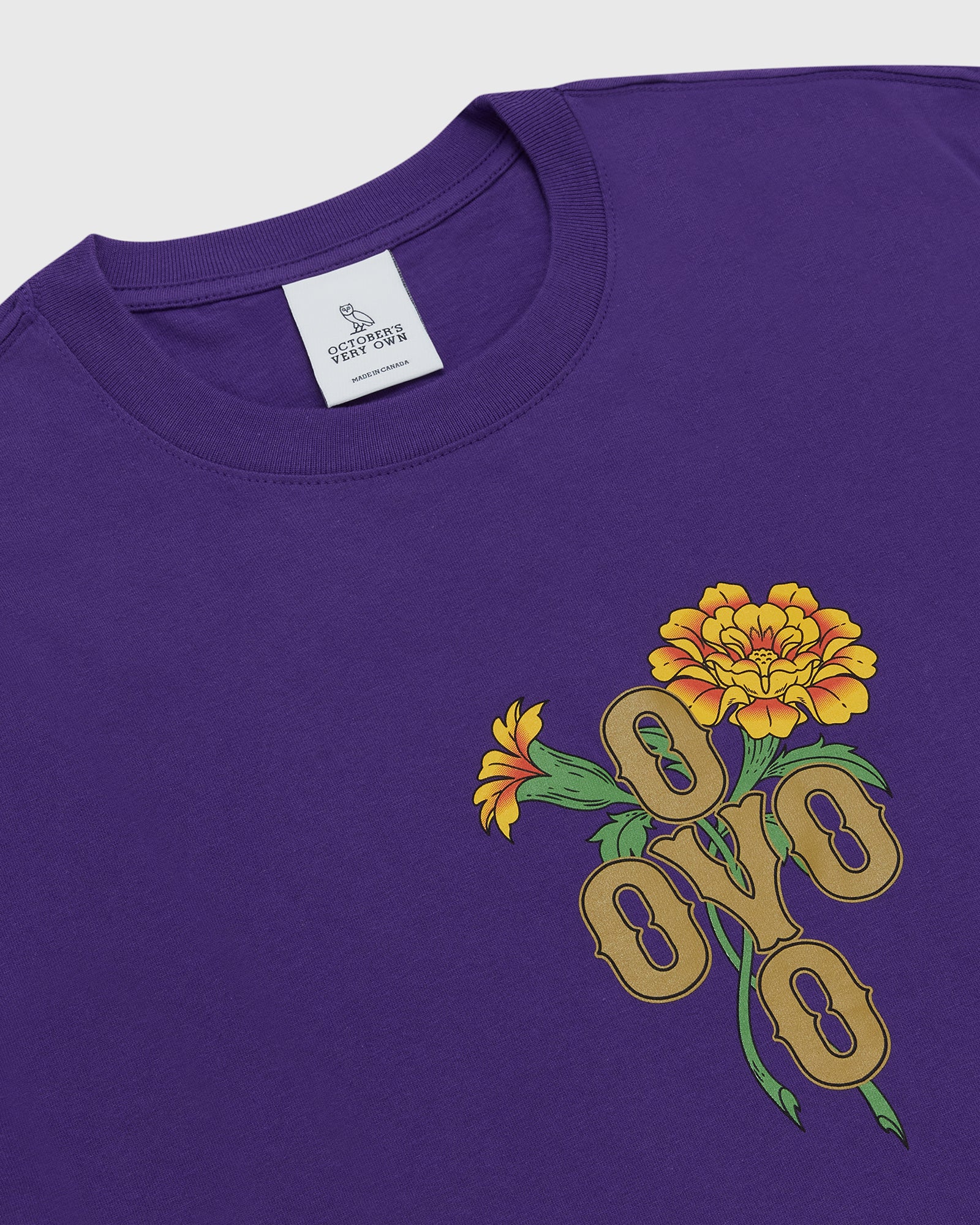 Marigold Pom Pom T-Shirt - Purple IMAGE #2