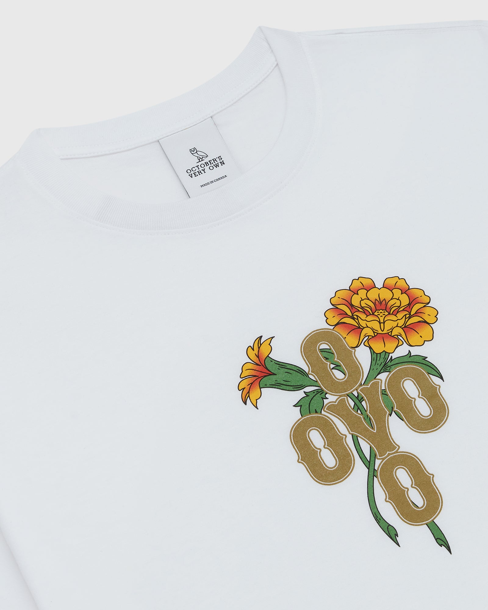 Marigold Pom Pom T-Shirt - White IMAGE #2