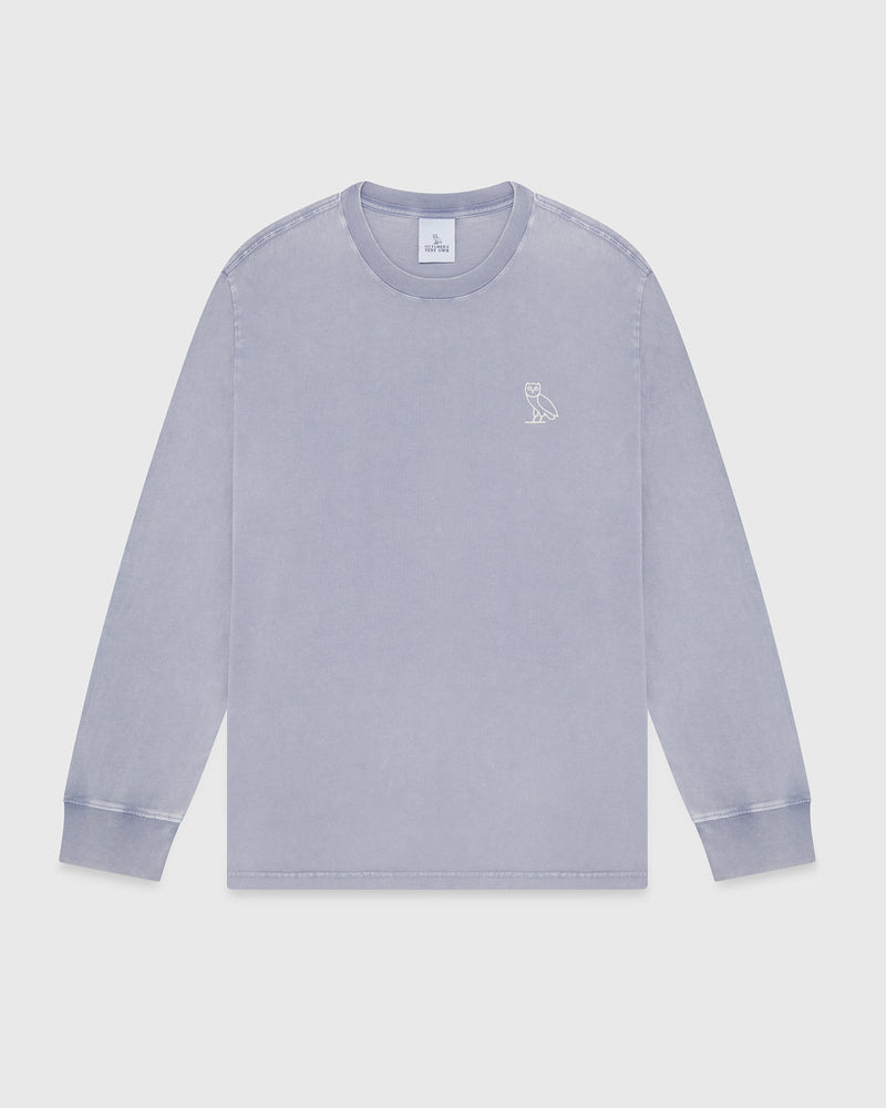 Muskoka Garment Dyed Longsleeve T-Shirt - Granite