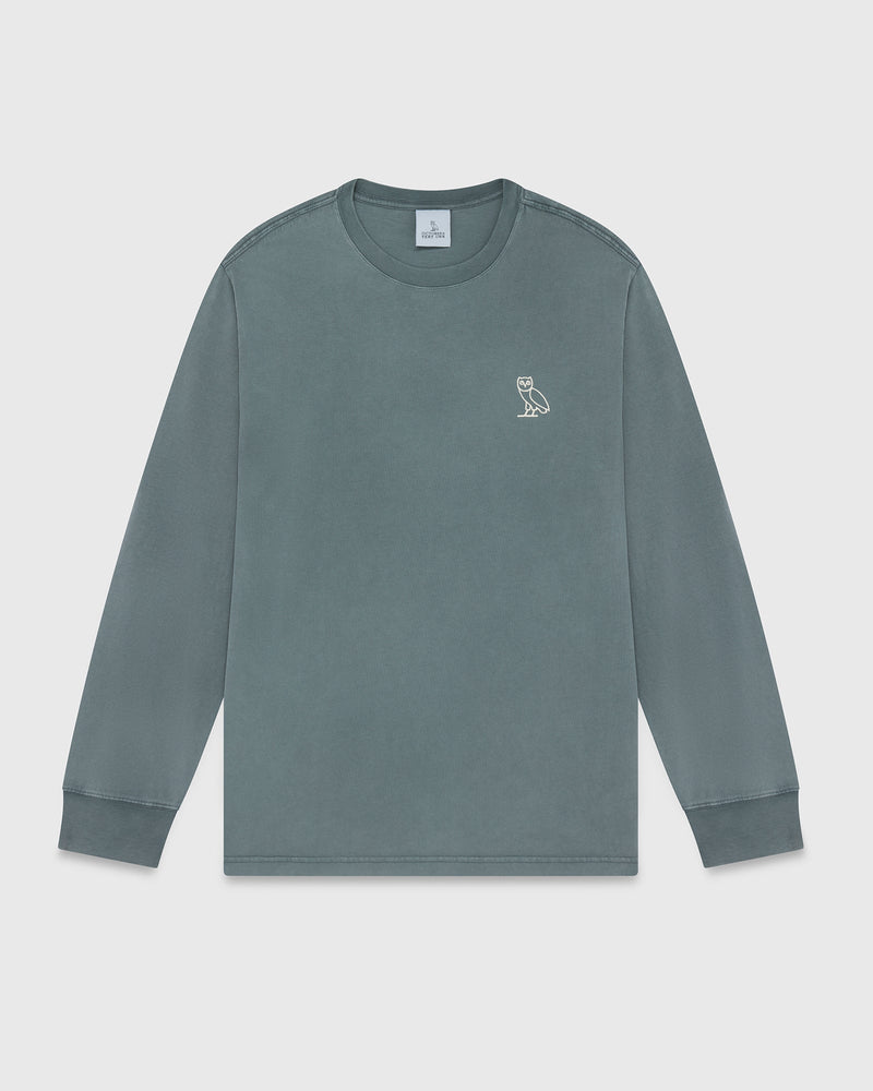 Muskoka Garment Dyed Longsleeve T-Shirt - Slate