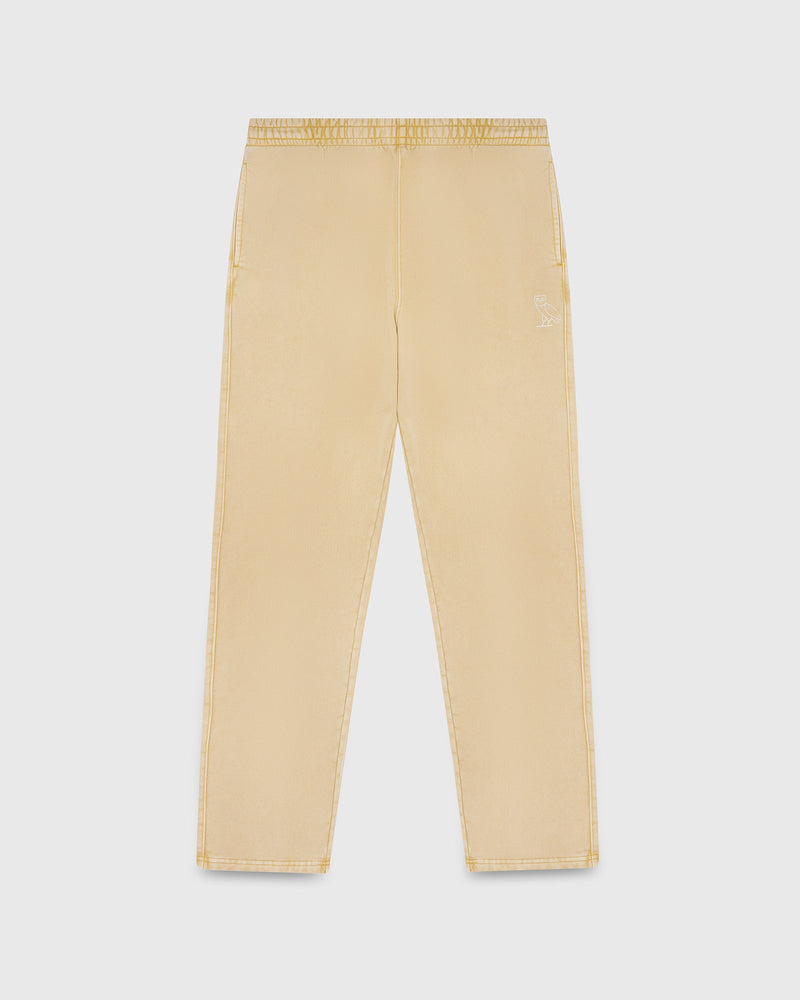 Muskoka Garment Dyed Open Hem Sweatpant - Beige