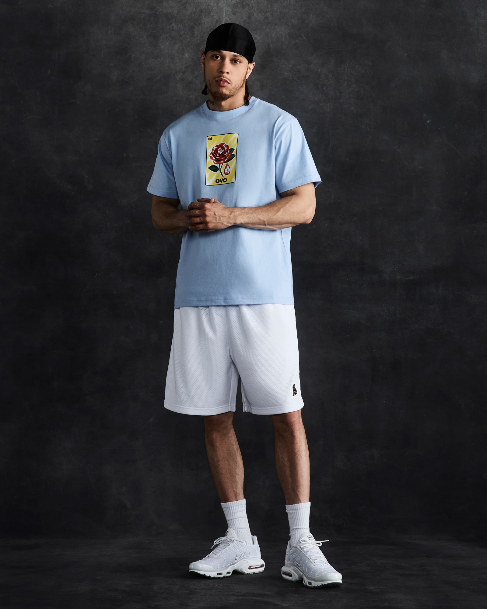 Rose Drop T-Shirt - Light Blue IMAGE #3