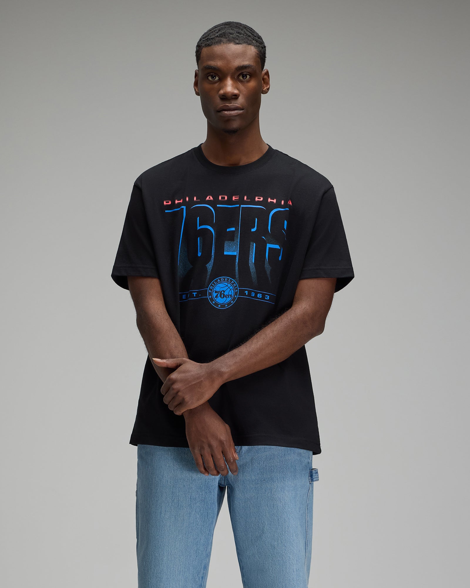 NBA Philadelphia 76ers T-Shirt - Black IMAGE #6