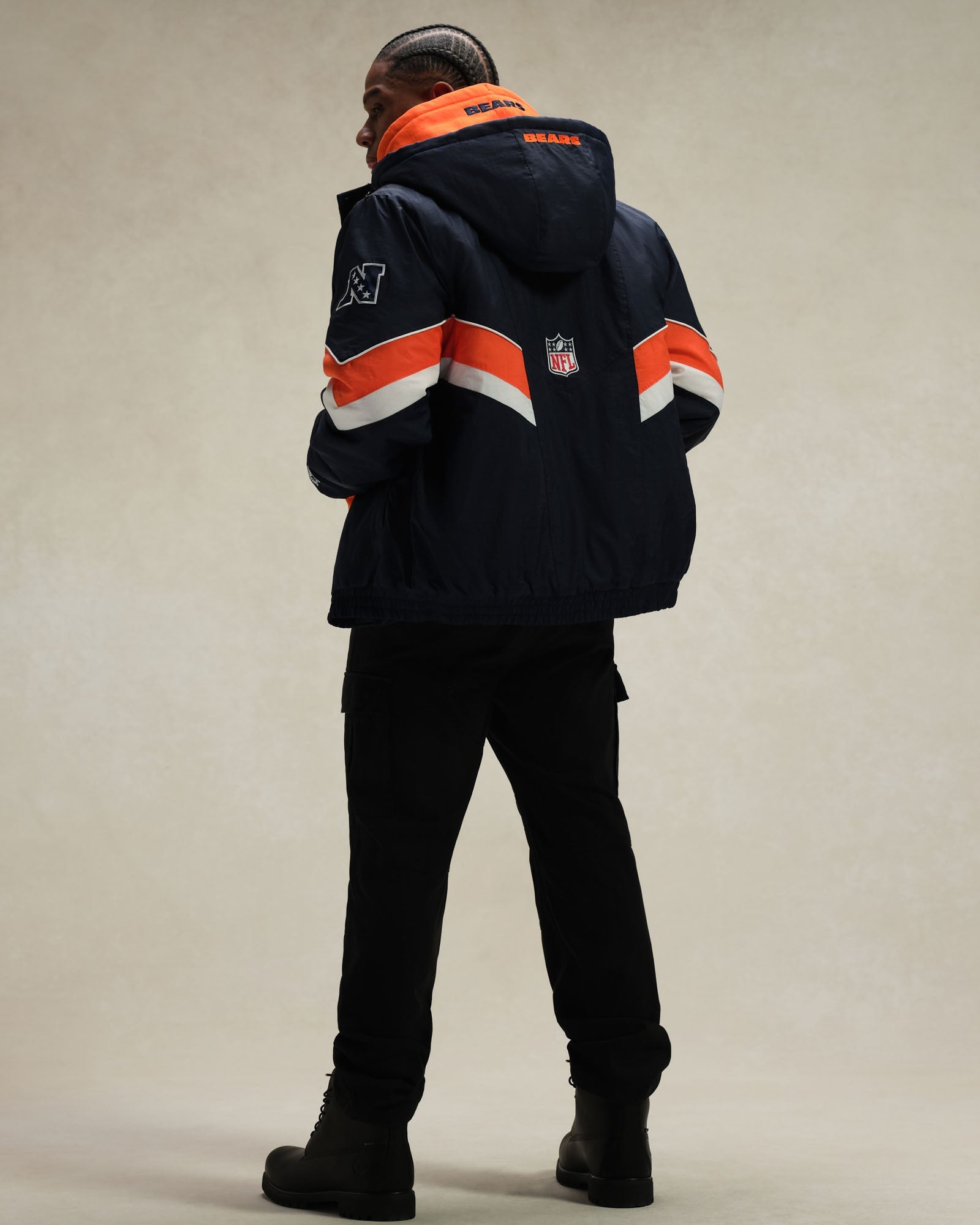 NFL Chicago Bears Starter® Sideline Puffer Jacket - Navy IMAGE #4