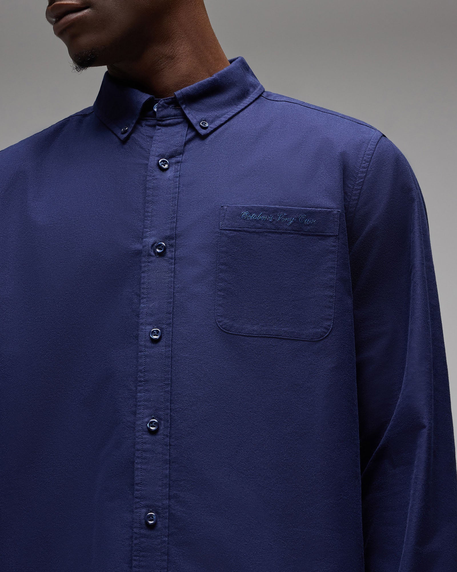 Oxford Sport Shirt - Navy IMAGE #6