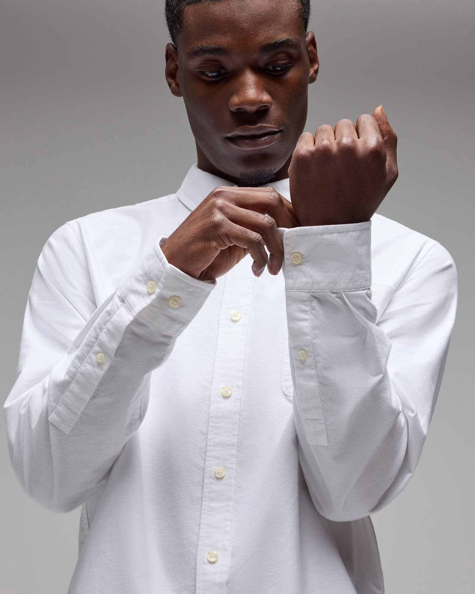 Oxford Sport Shirt - White IMAGE #6