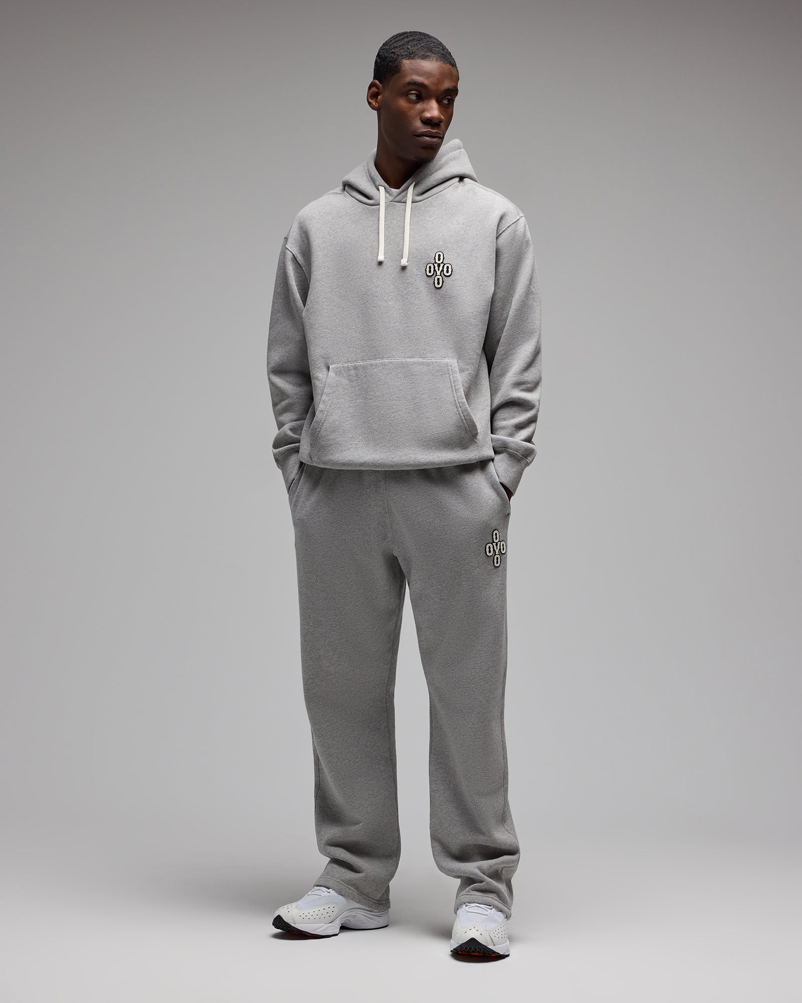 Pom Pom Sweatpant - Heather Grey IMAGE #2