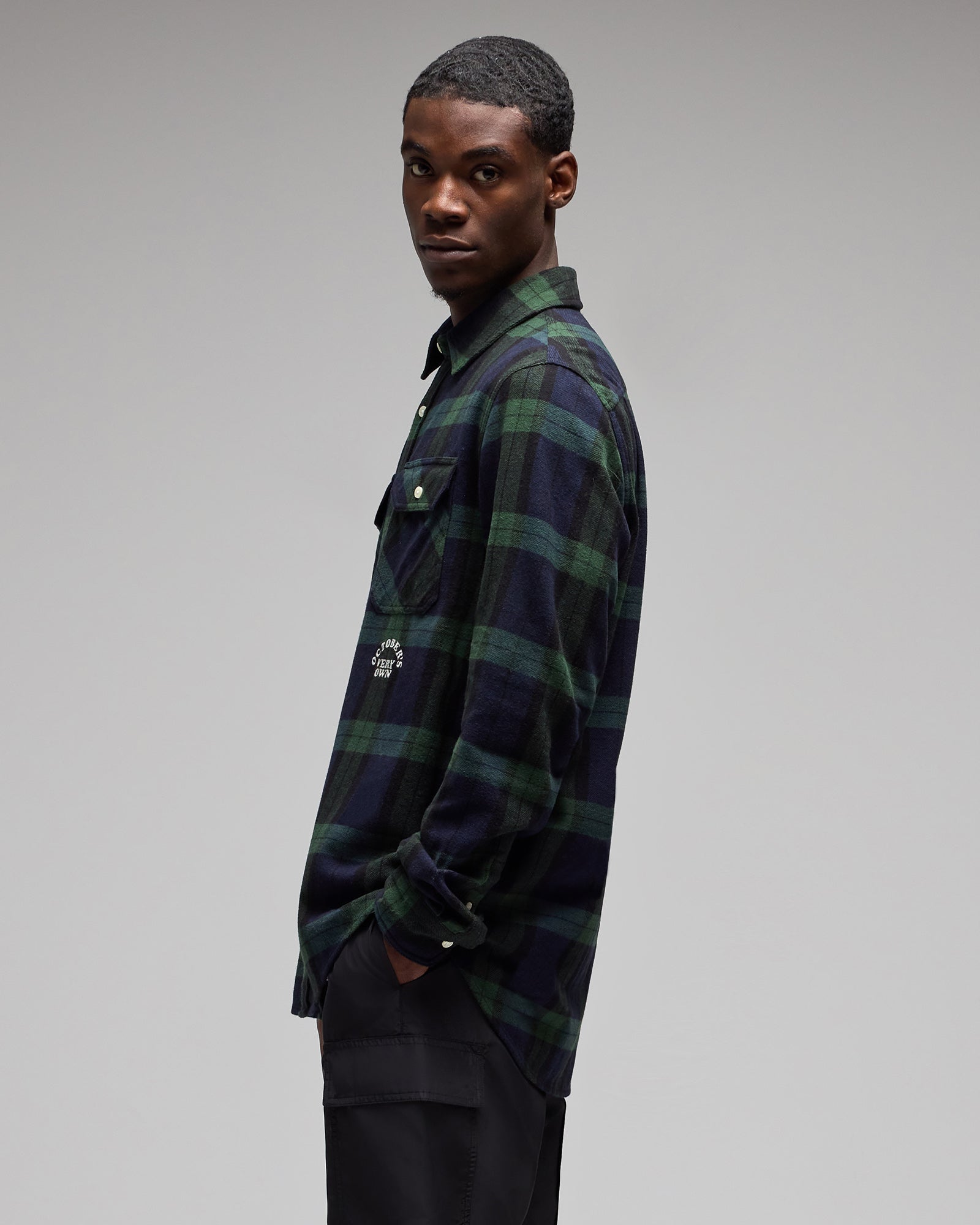 Tartan Flannel Shirt - Blackwatch IMAGE #4