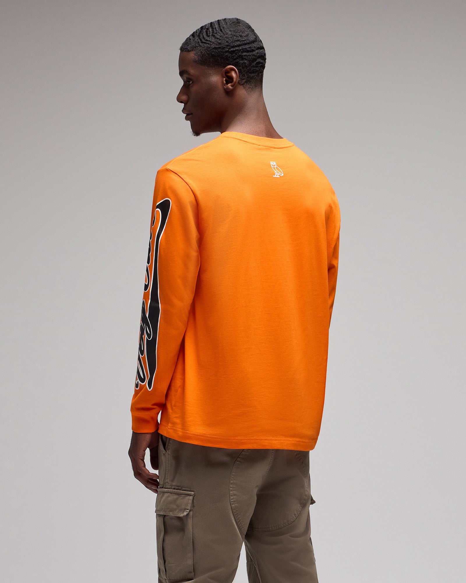 Sports Script Long-Sleeve T-Shirt - Spiced Orange IMAGE #4