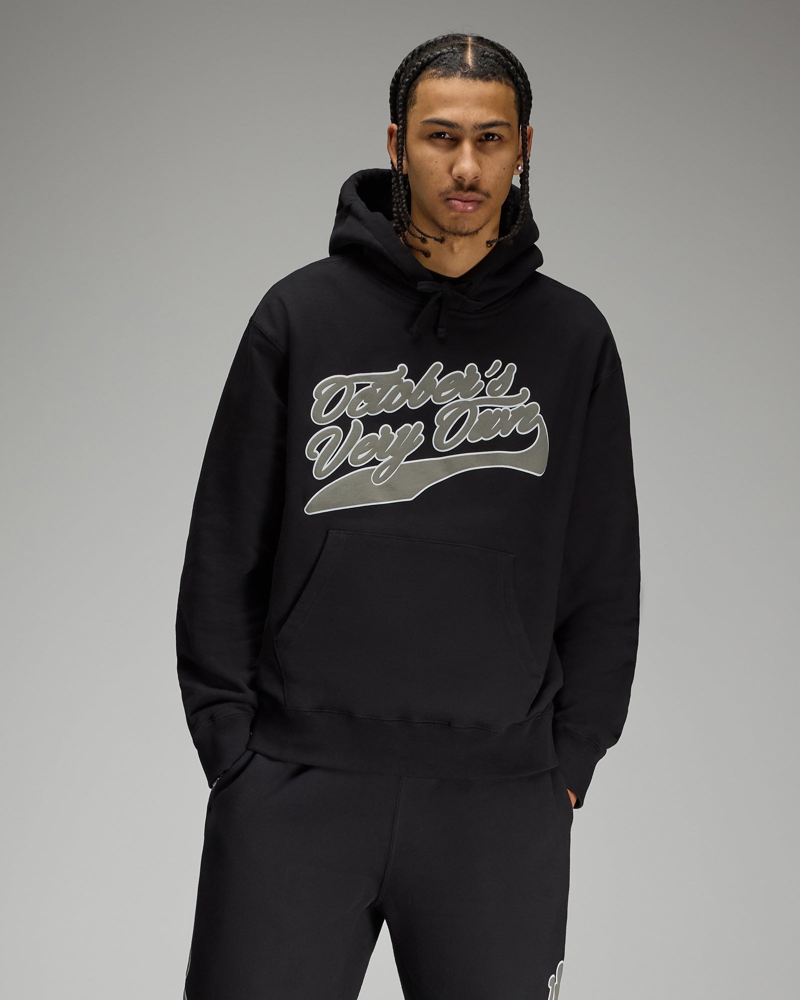 Sports Script Hoodie - Black IMAGE #3