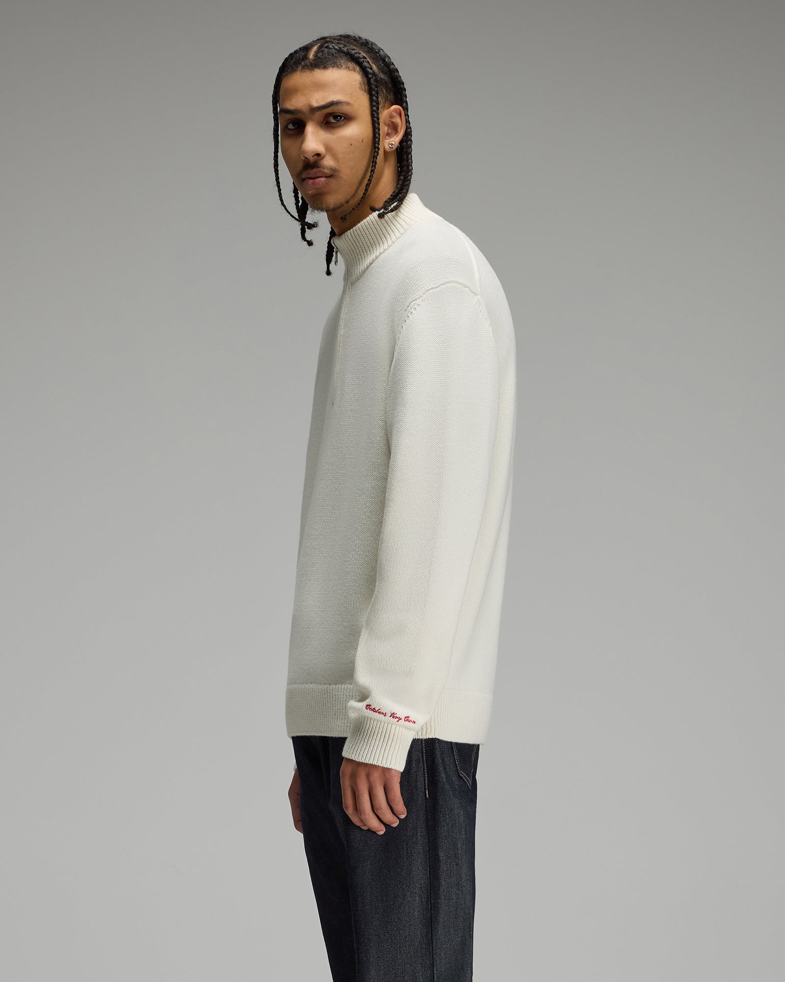 Quarter-Zip Sweater - Cream IMAGE #4