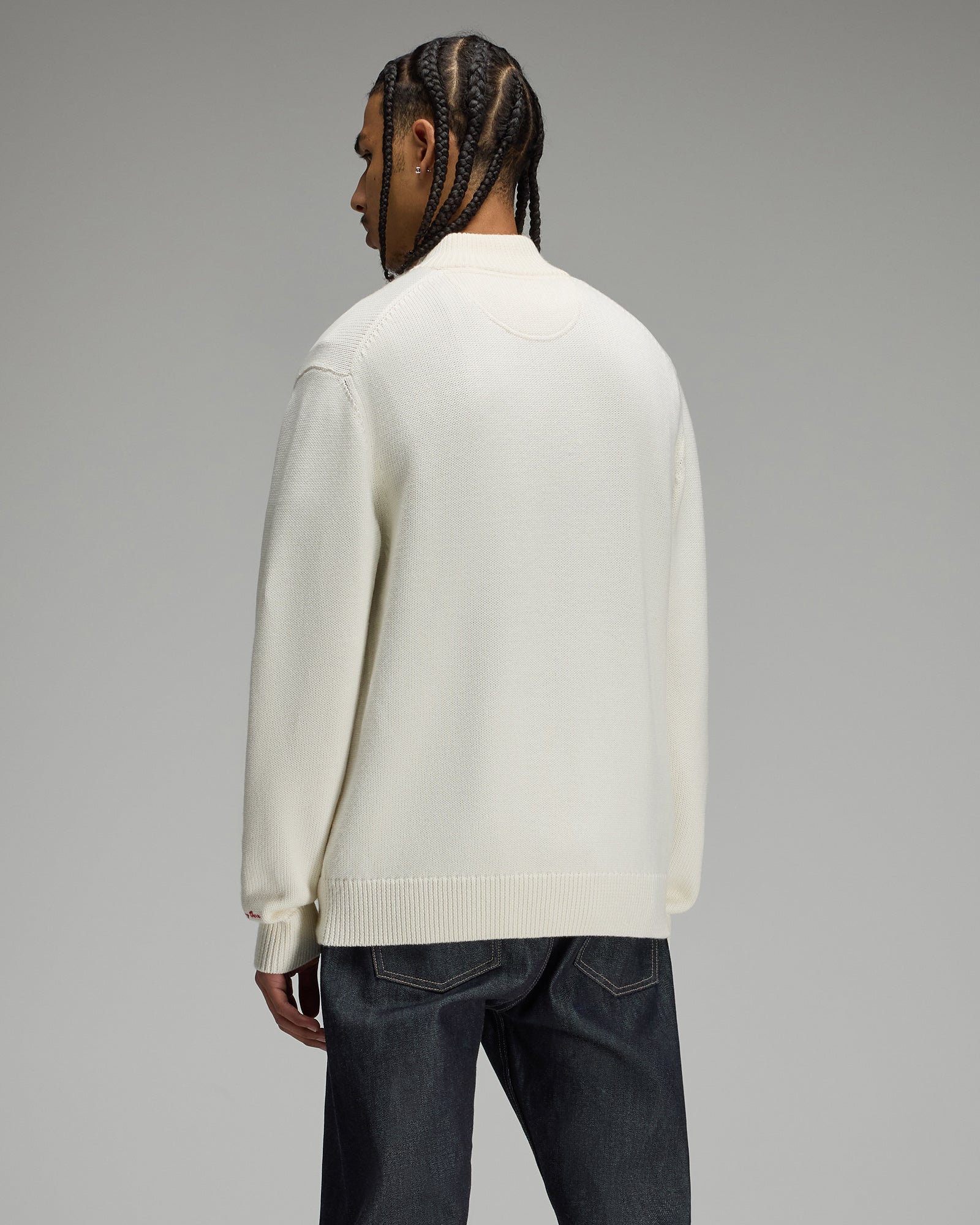 Quarter-Zip Sweater - Cream IMAGE #5