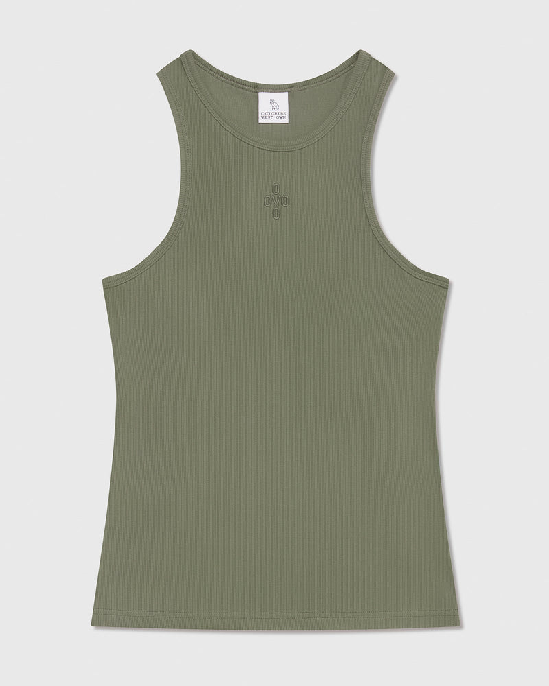 Ribbed Tank Top - Olive