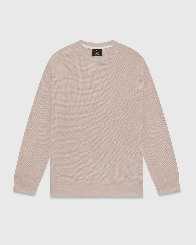 Speckle Waffle Longsleeve T-Shirt  - Oatmeal