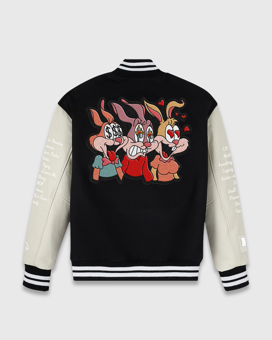 $$$4U Album Varsity Jacket - Black IMAGE #2