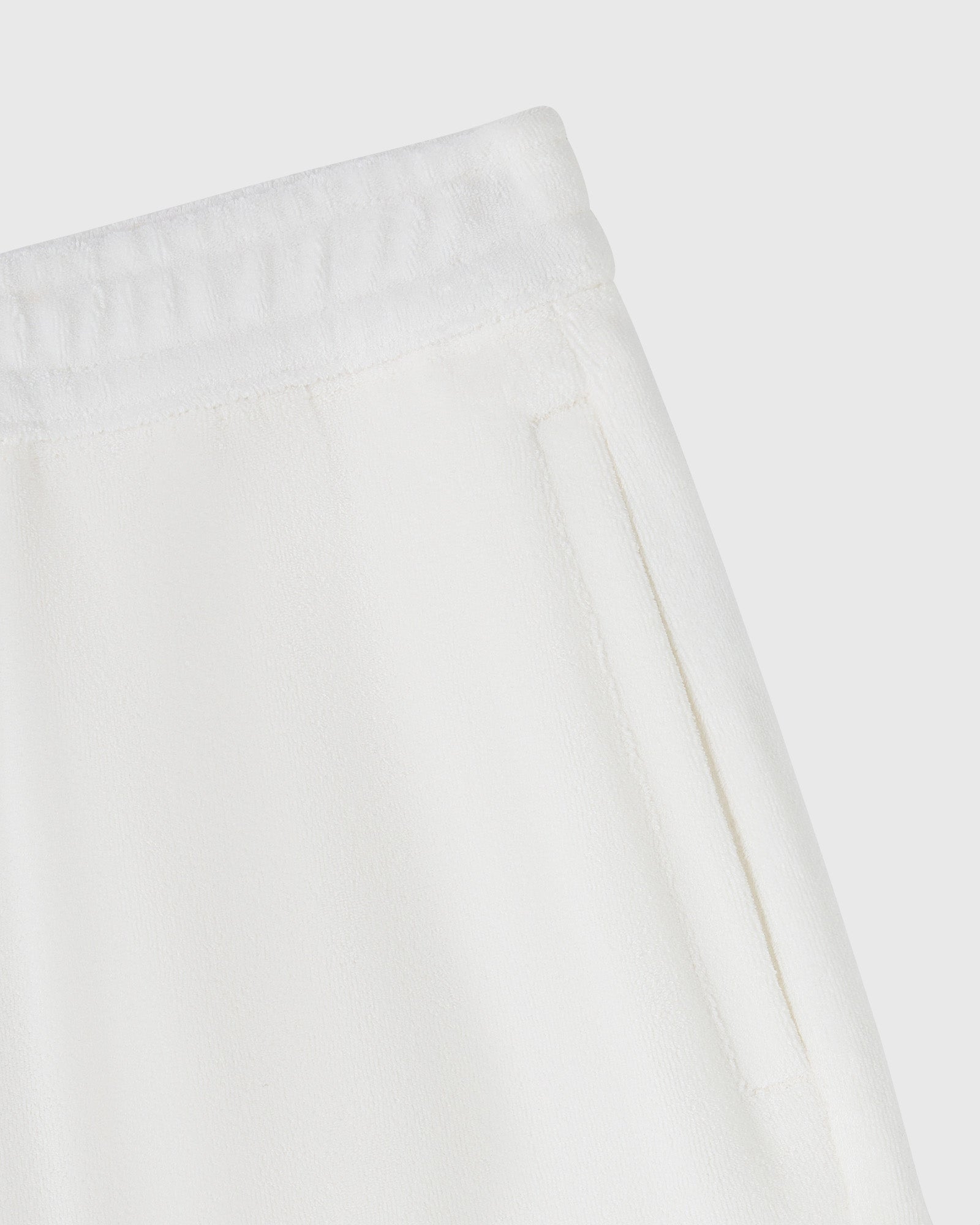 Euro Terry Cloth Sweatshort - White IMAGE #3