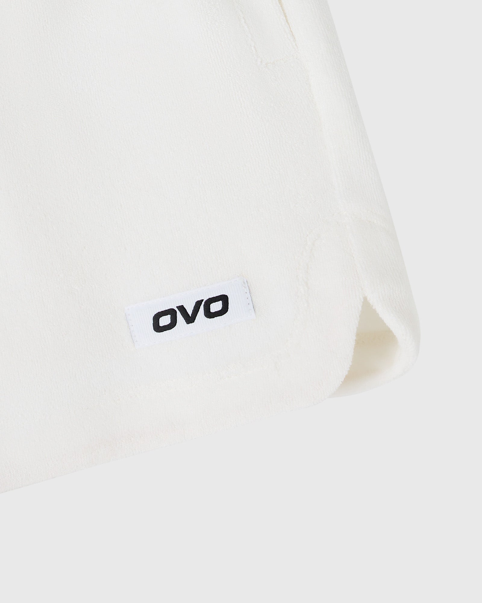 Euro Terry Cloth Sweatshort - White IMAGE #2