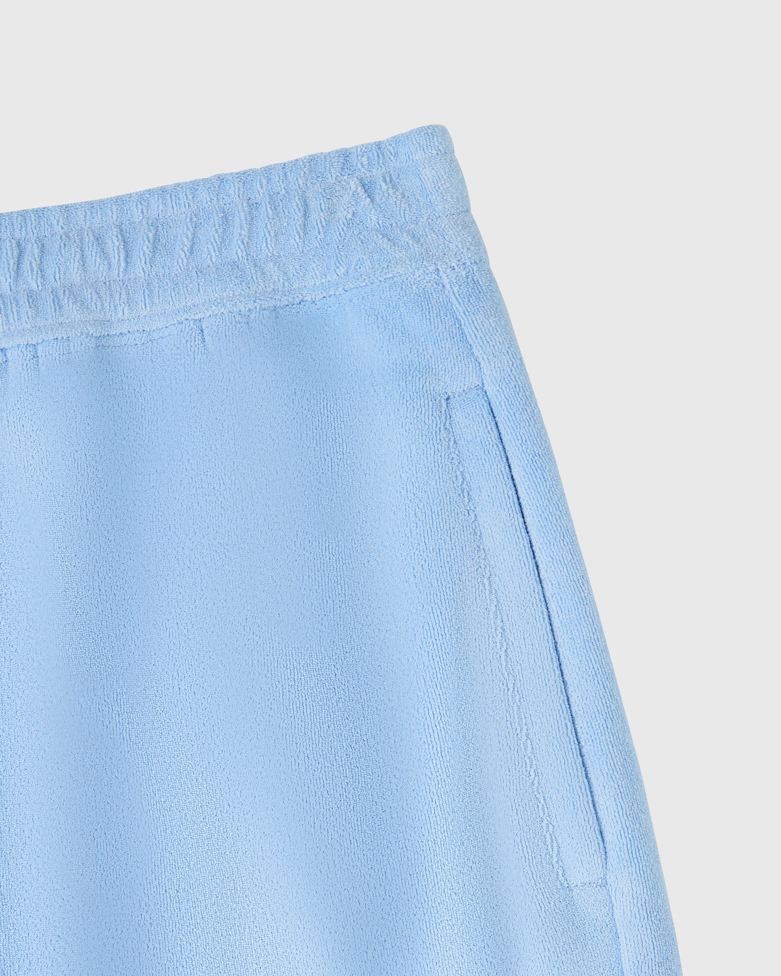 Euro Terry Cloth Sweatshort - Light Blue IMAGE #3