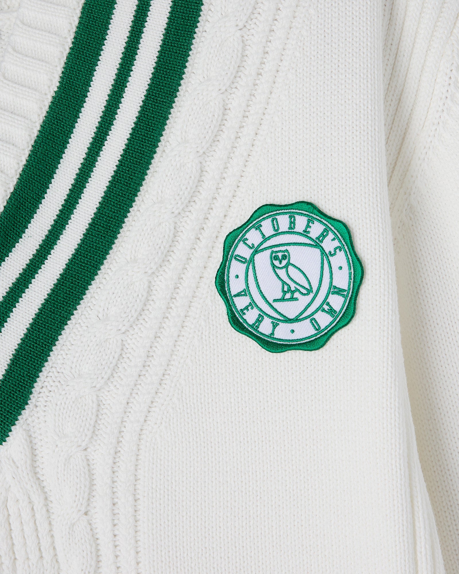 Athletics Club Cable Knit Sweater - White IMAGE #5
