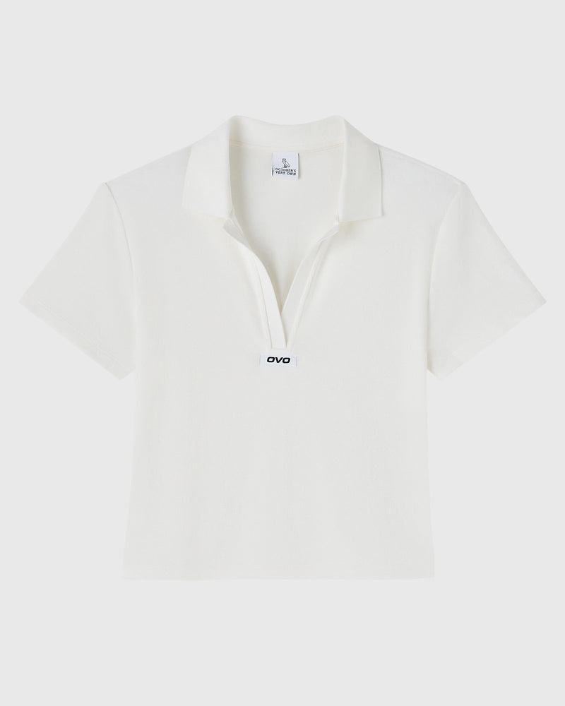Euro Terry Cloth Polo - White