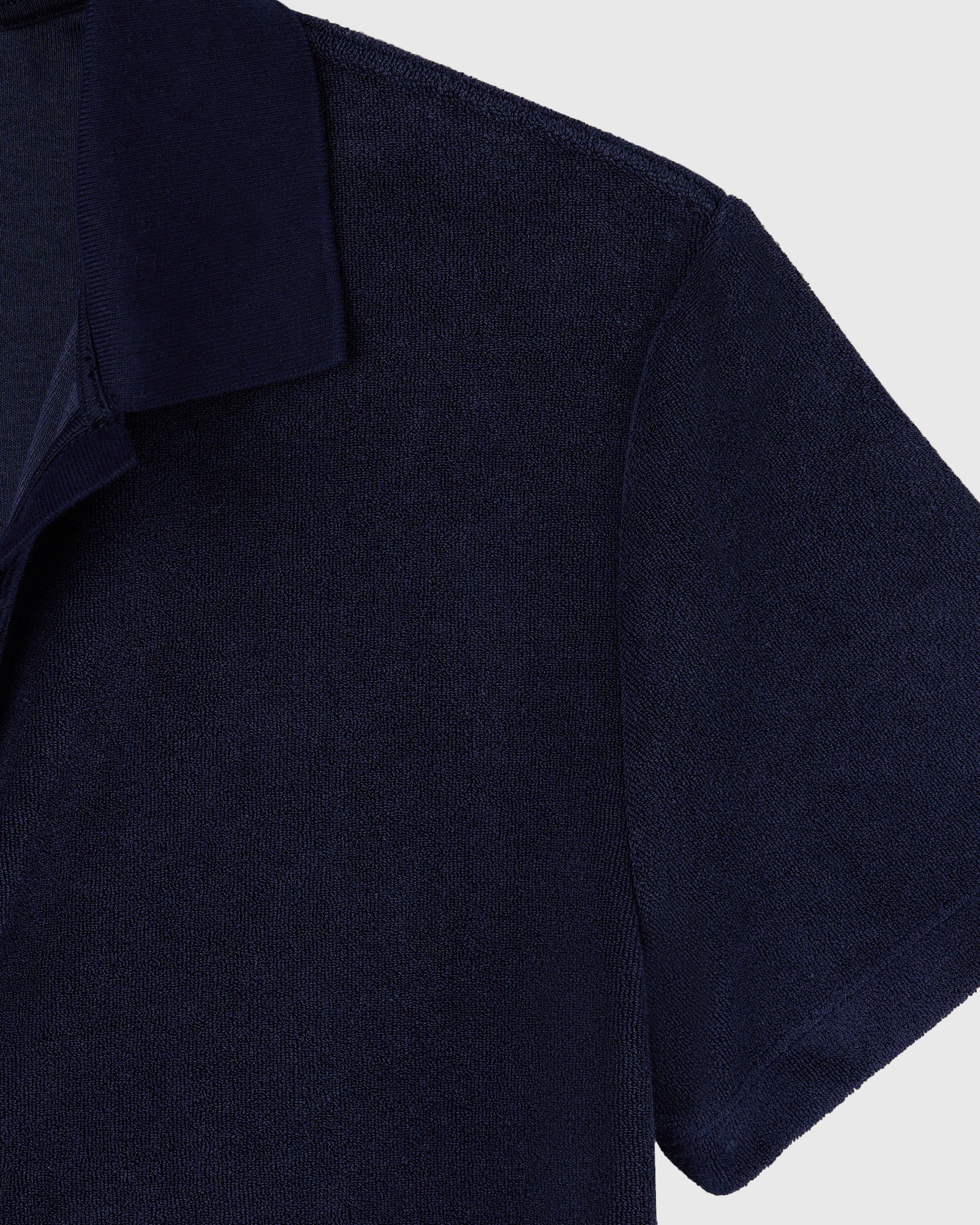 Euro Terry Cloth Polo - Navy IMAGE #5