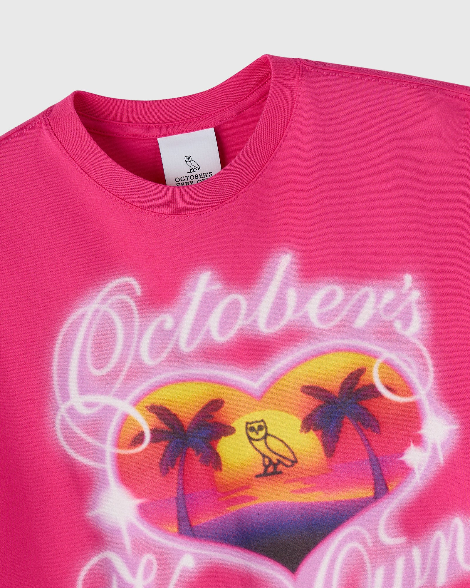 Vacation Cropped T-Shirt - Fuchsia IMAGE #2
