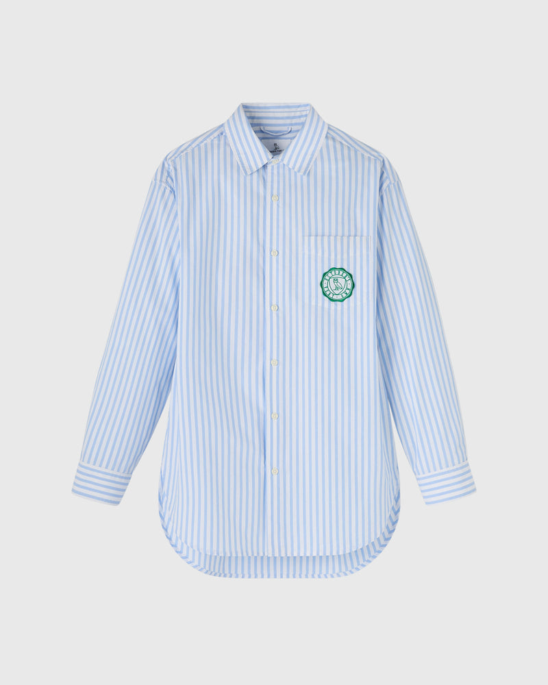 Athletics Club Poplin Striped Shirt - Light Blue