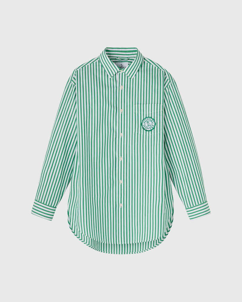 Athletics Club Poplin Striped Shirt - Green