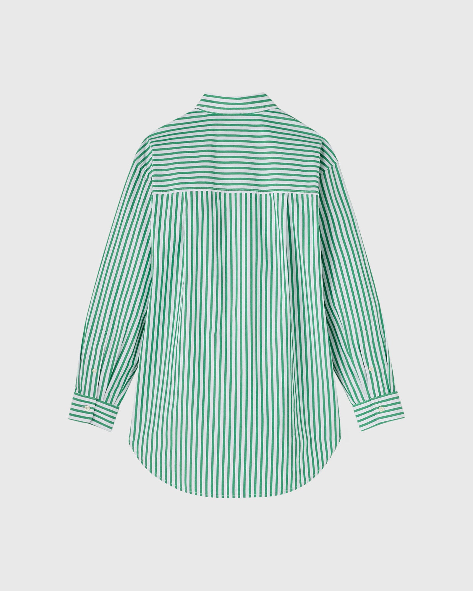 Athletics Club Poplin Striped Shirt - Green IMAGE #4