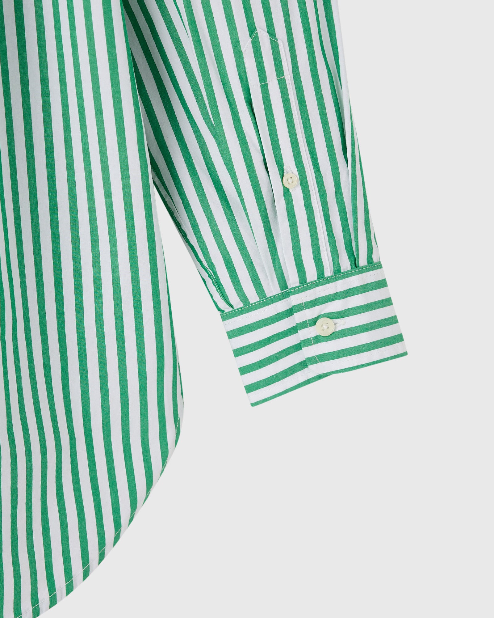 Athletics Club Poplin Striped Shirt - Green IMAGE #8
