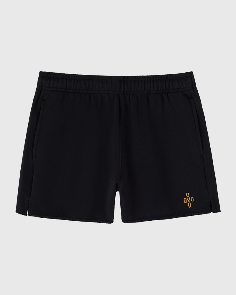 Pom Pom Sweatshort - Black