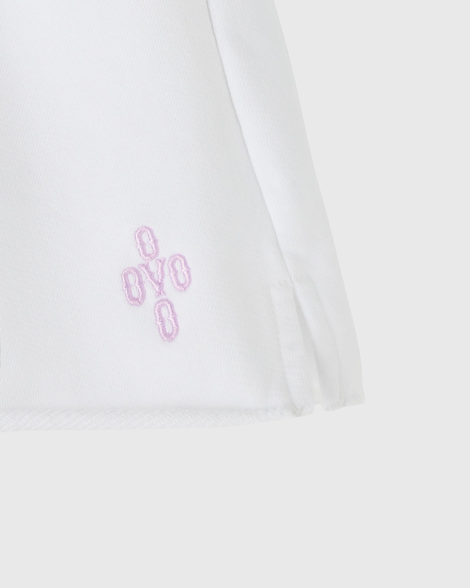 Pom Pom Sweatshort - White IMAGE #3