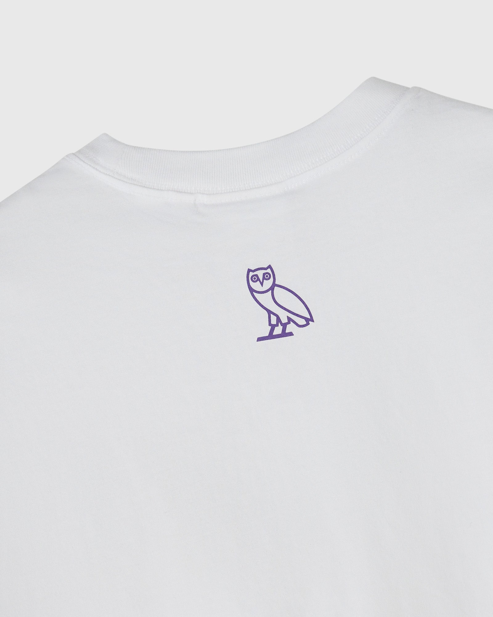 Brush Stroke Flower Cropped T-Shirt - White IMAGE #6