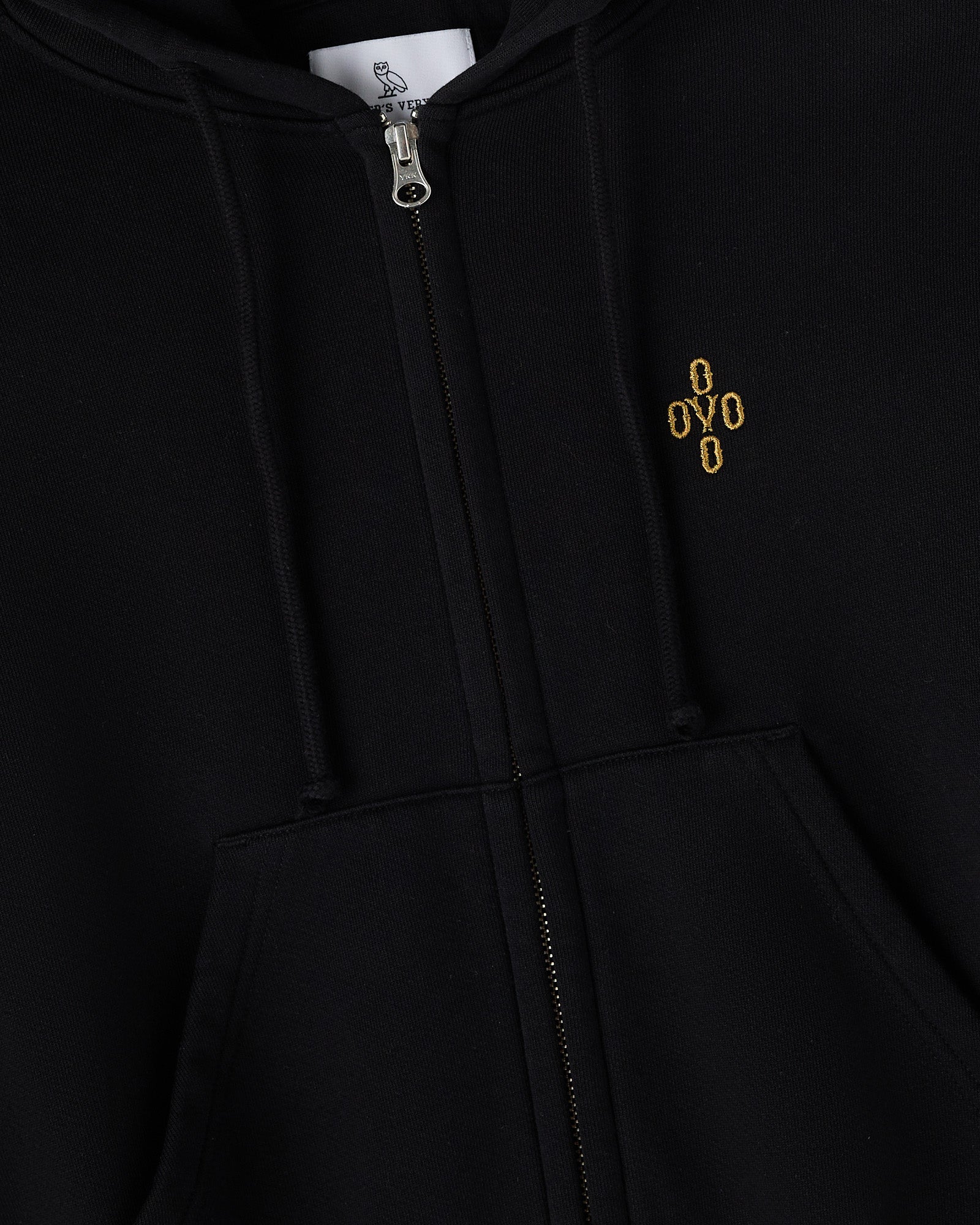 Pom Pom Full-Zip Hoodie - Black IMAGE #2