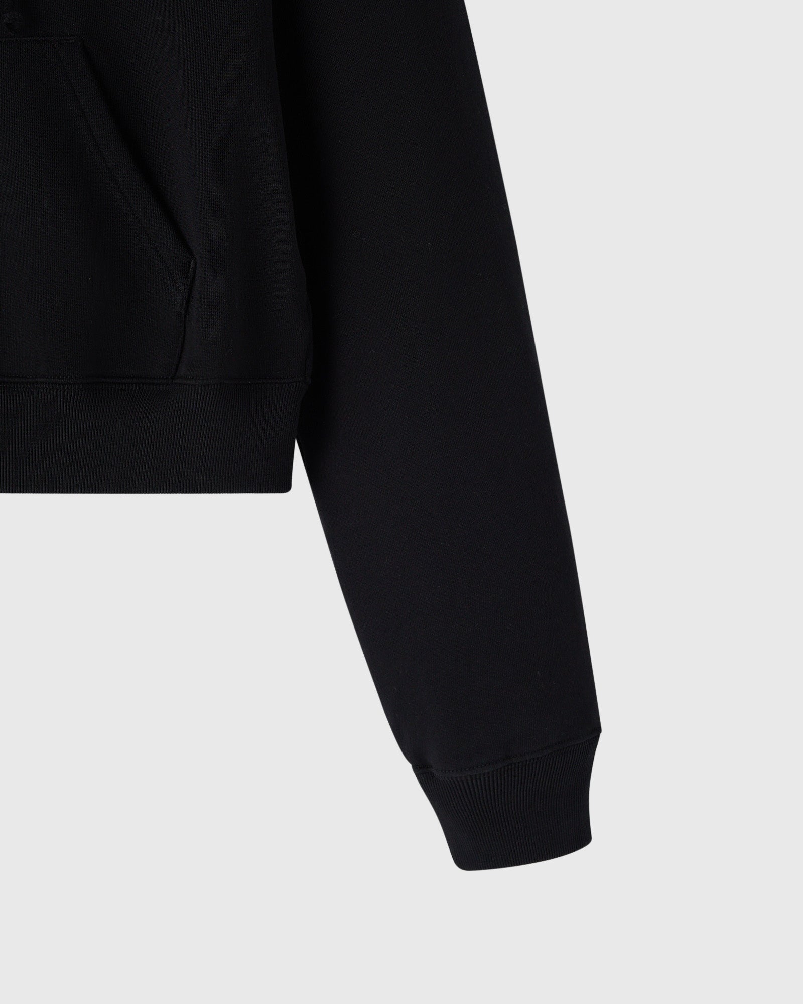 Pom Pom Full-Zip Hoodie - Black IMAGE #3