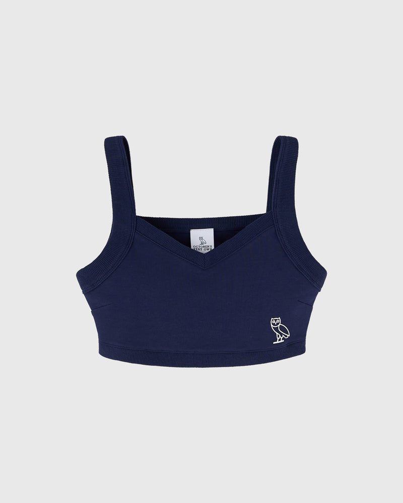 Interlock Knit Tank - Navy