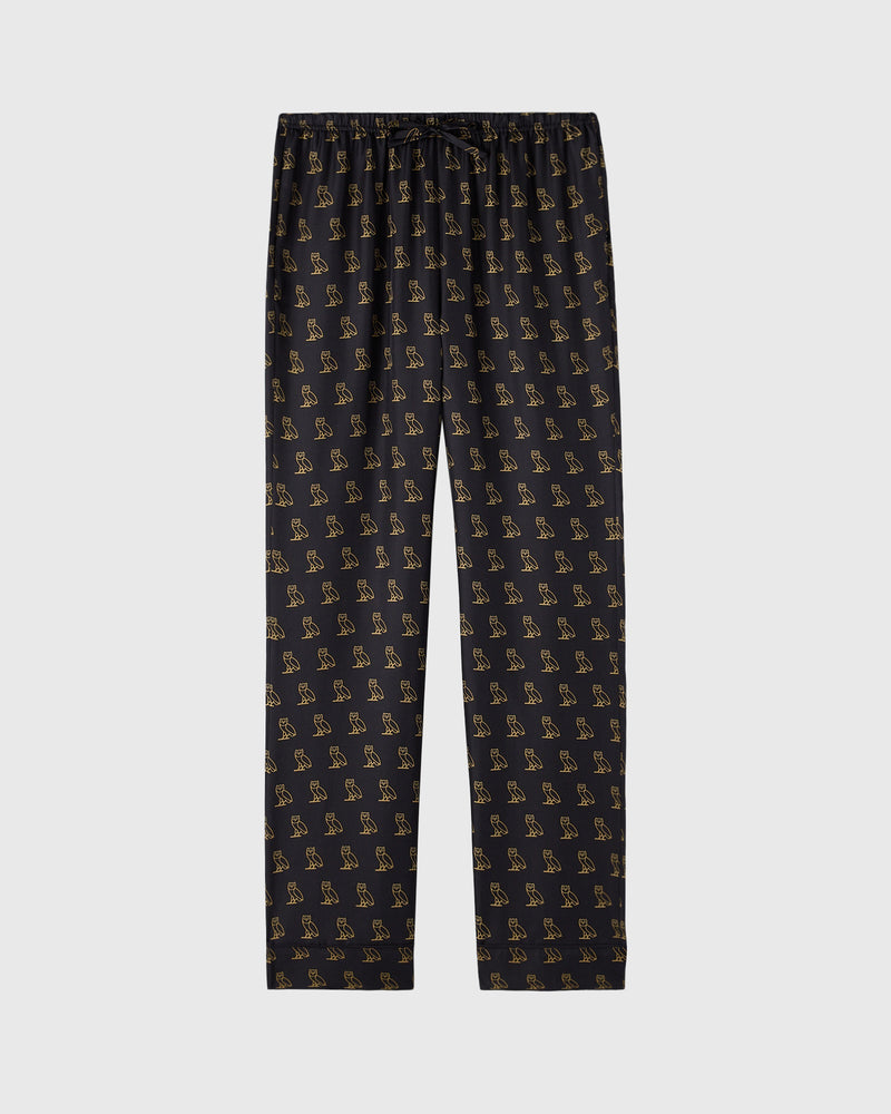 Silk Pajama Pant - Black