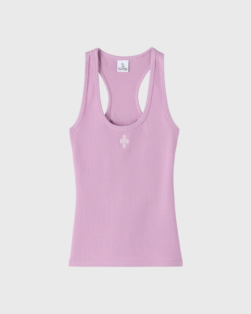 Pom Pom Scoopneck Tank Top - Lavender