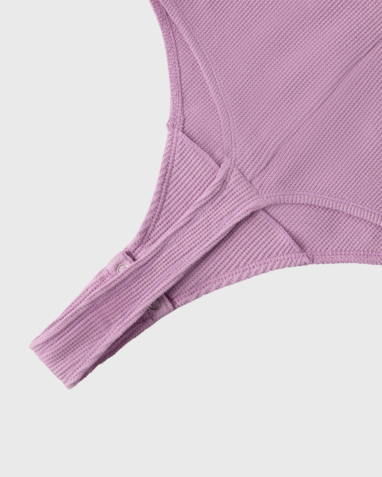 Pom Pom Henley Bodysuit - Lavender IMAGE #8