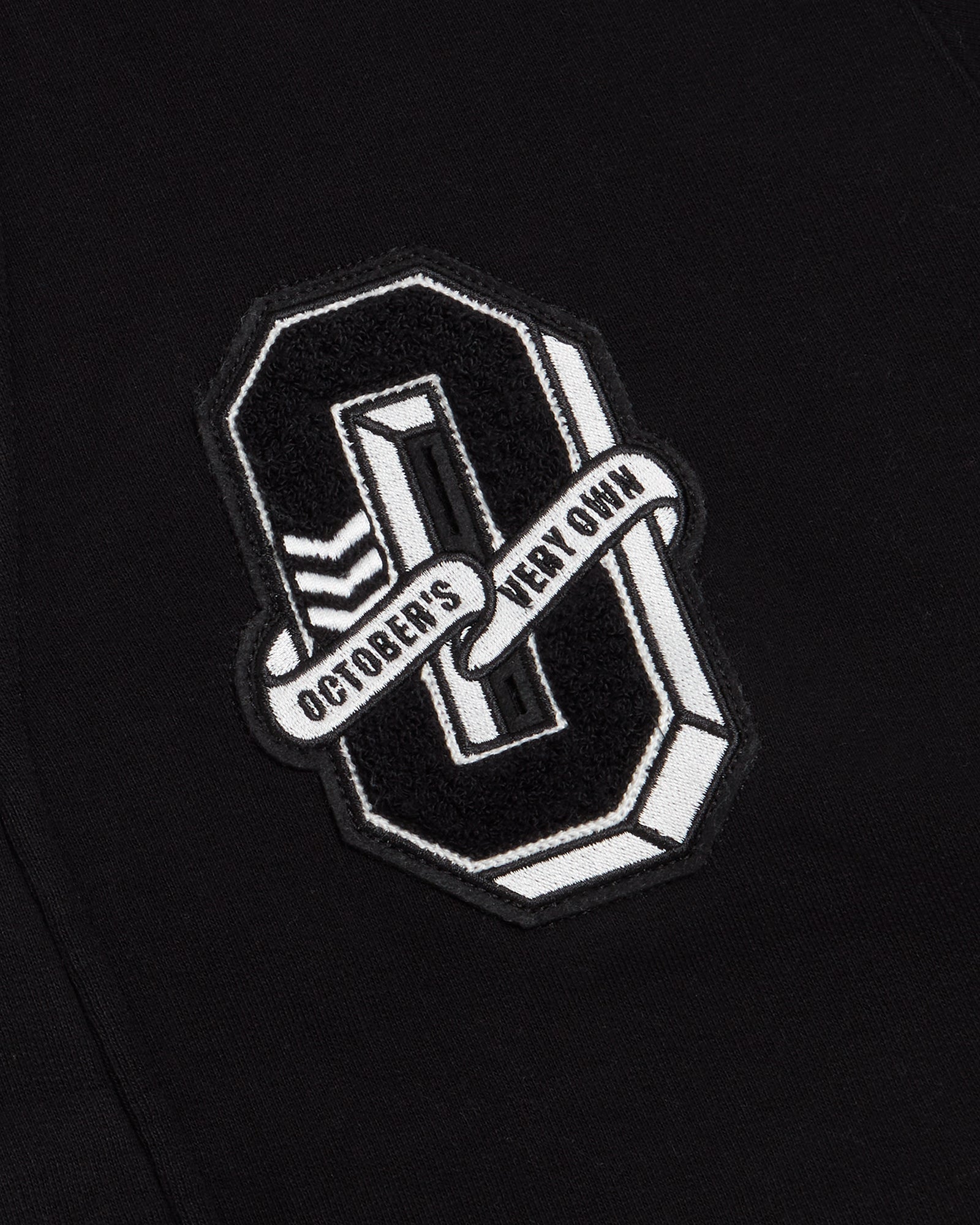 Varsity O Fleece Cardigan - Black IMAGE #3