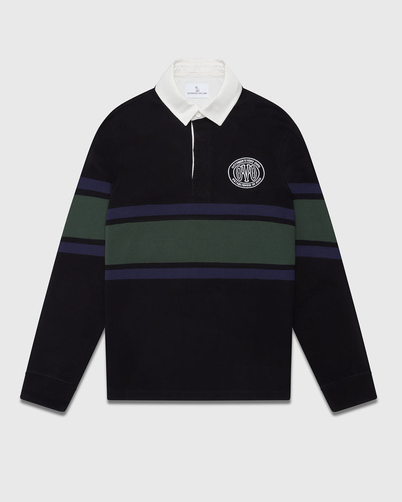 Stamp Rugby Polo - Black