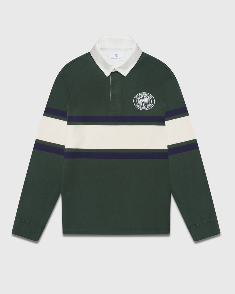 Stamp Rugby Polo - Forest Green