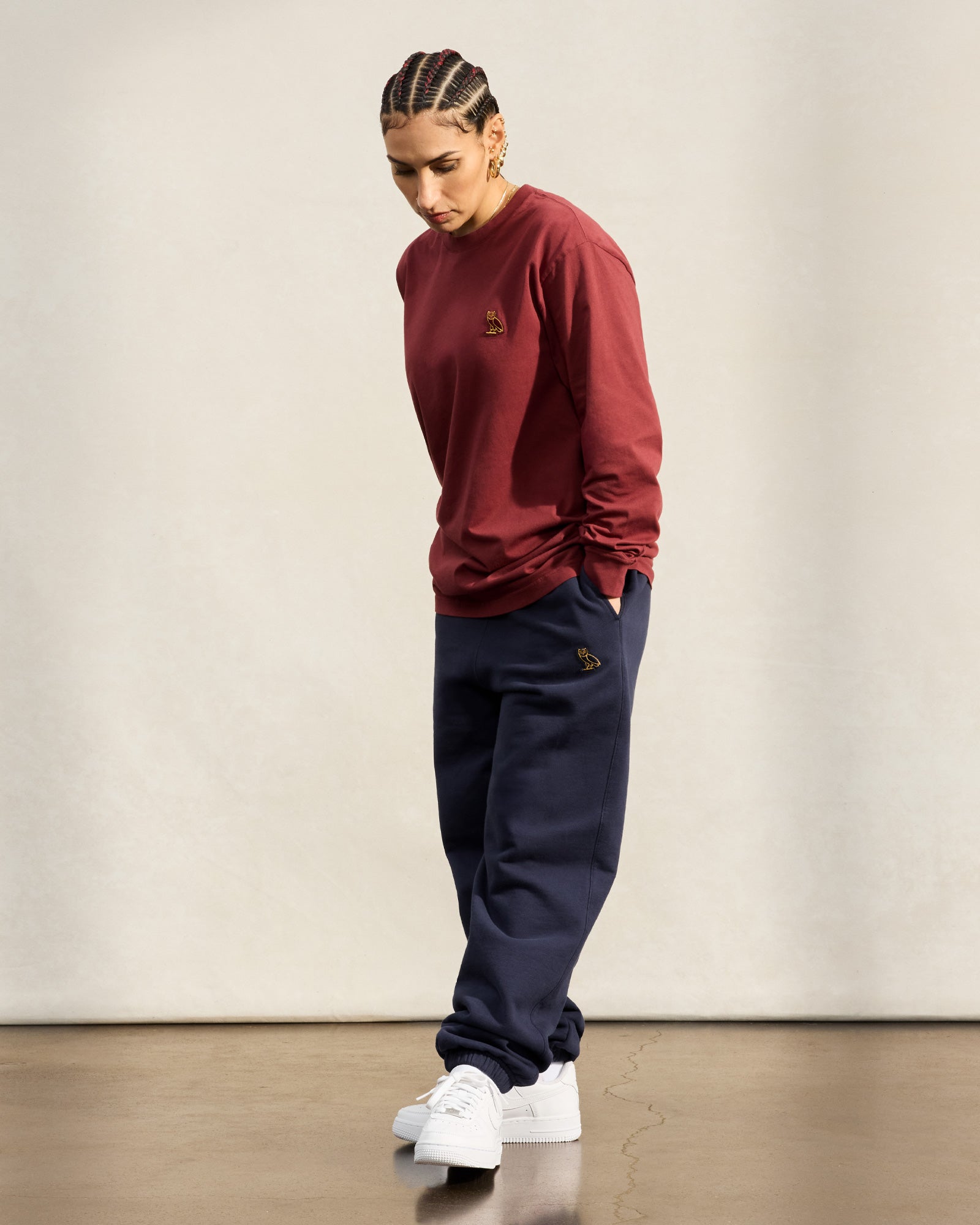 Classic Relaxed Fit Sweatpant - Navy IMAGE #3